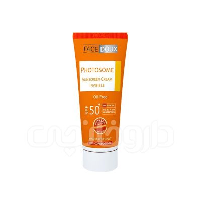 کرم ضد آفتاب بی رنگ فیس دوکس مدل فتوزوم مناسب برای پوست چرب با SPF50