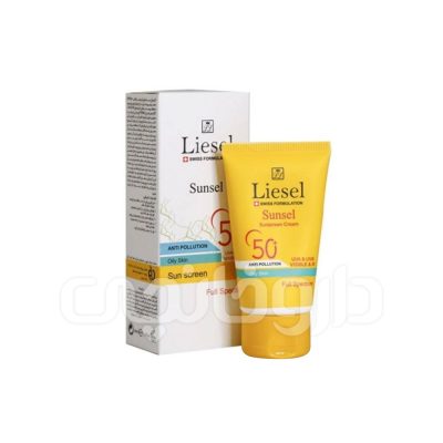 کرم ضد آفتاب بی رنگ لایسل مدل سانسل مناسب برای پوست چرب با SPF50