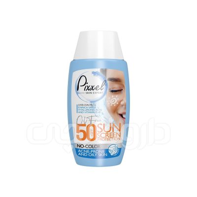 کرم ضد آفتاب بی رنگ پیکسل مناسب برای پوست چرب و مختلط و آکنه ای با SPF50