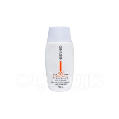 کرم ضد آفتاب بی رنگ ژیناژن مناسب برای پوست معمولی و خشک با SPF50
