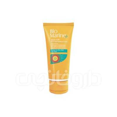 کرم ضد آفتاب رنگی بایومارین مدل آکوا سان مناسب برای پوست خشک با SPF50+