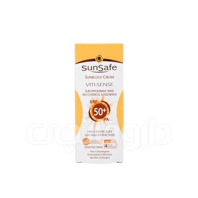کرم ضد آفتاب رنگی سان سیف مدل ویتی سنس مناسب برای پوست حساس با SPF50