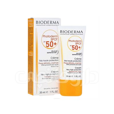 کرم ضد آفتاب و ضد لک بی رنگ بایودرما مدل فتودرم مناسب برای انواع پوست با SPF50
