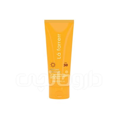 کرم ضد آفتاب و ضد لک بی رنگ لافارر مناسب برای پوست خشک و معمولی با SPF30